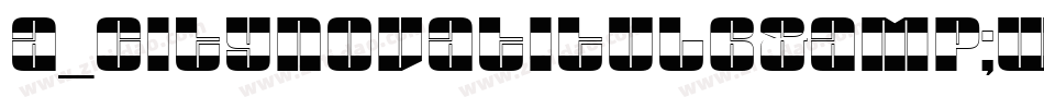 a_CityNovaTitulB&W Bold字体转换